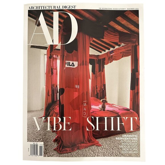 Architectural Digest Magazine November 2025 Vibe Shift Dramatic Reinventions - Picture 1 of 1
